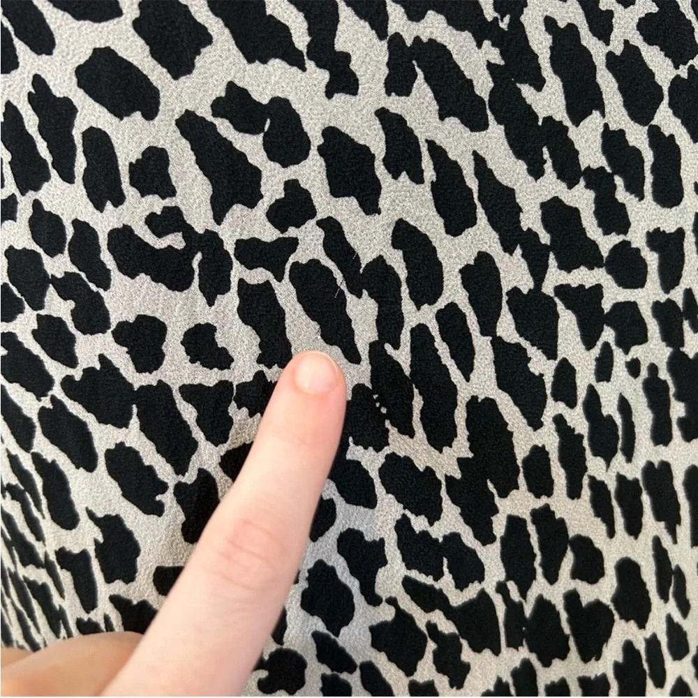 Vintage 1990s Jessica Howard Sleeveless Animal Print Beaded Midi Dress - Picture 14 of 16